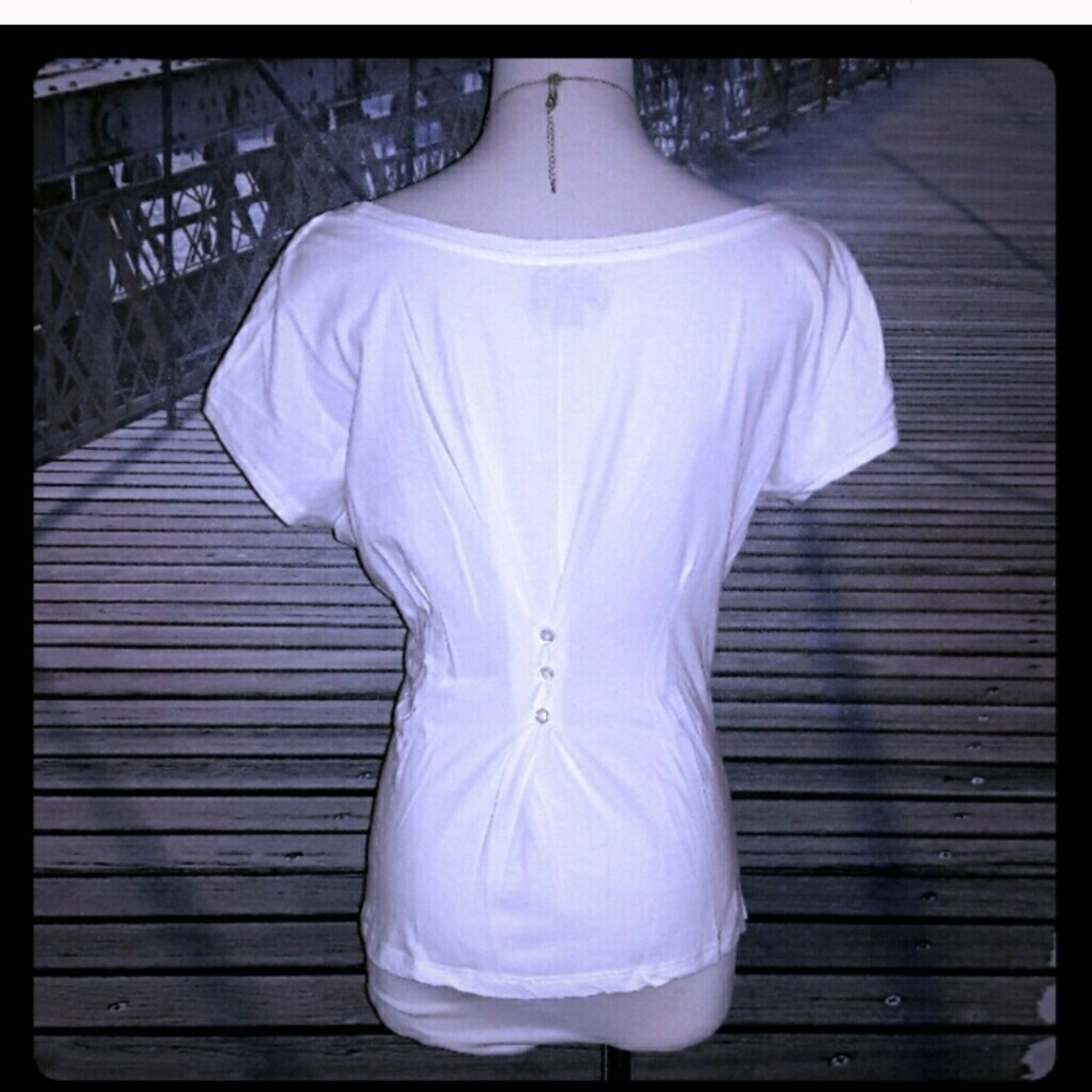 Anthropologie Deletta Hutton-back tee